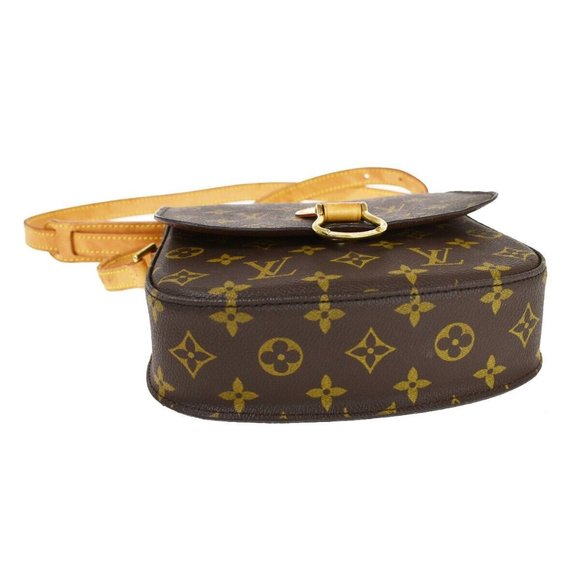 Authentic LOUIS VUITTON Saint Cloud MM Shoulder Bag Monogram Leather Brown - Picture 16 of 16